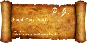 Pogács Judit névjegykártya